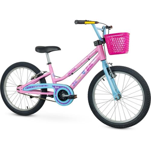 Bicicleta Aro 20 - Barbie - Rosa e Azul - Nathor