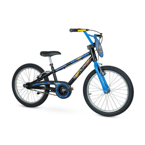 Bicicleta Aro 20 - Hot Wheels - Preto e Azul - Nathor