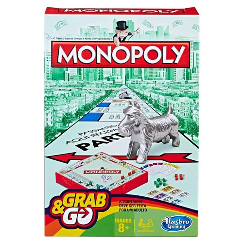 Jogo de Tabuleiro - Monopoly - Grab & Go - Hasbro