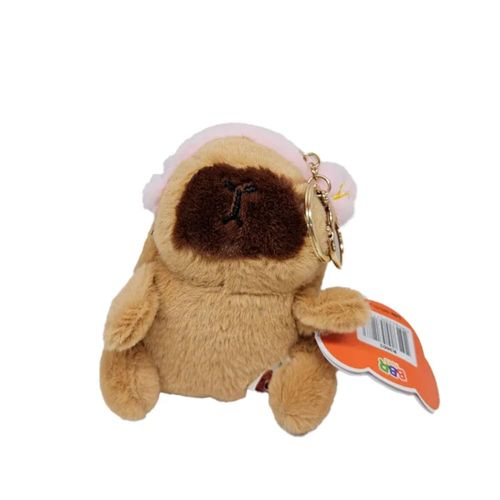 Chaveiro - Pelúcia - Capivara com Som - Sortido - BBR Toys