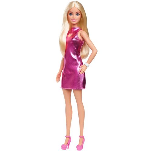 Boneca Barbie - Vestido Rosa Metalizado - Fashionista - Mattel