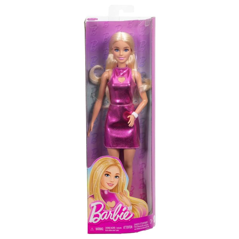 MATFBR37 230 - Boneca Barbie - Vestido Rosa de Pele - Fashionista - Mattel 2