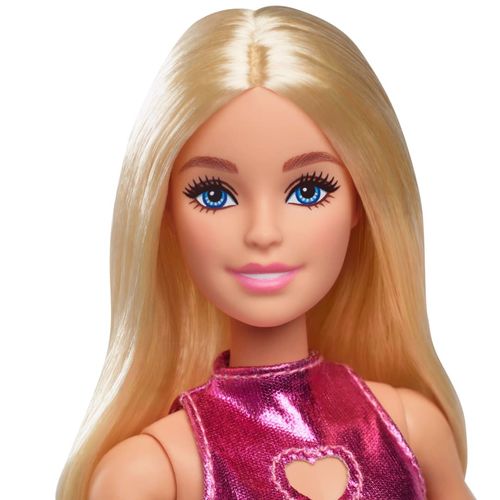 Boneca Barbie - Vestido Rosa Metalizado - Fashionista - Mattel