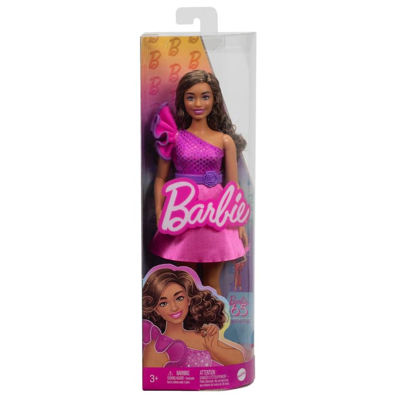MATFBR37 225 - Boneca Barbie - Vestido Rosa Brilhante - Fashionista - Mattel 2