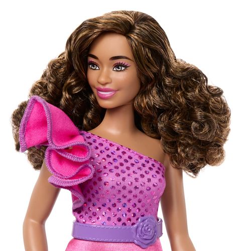 Boneca Barbie - Vestido Rosa Brilhante - Fashionista - Mattel