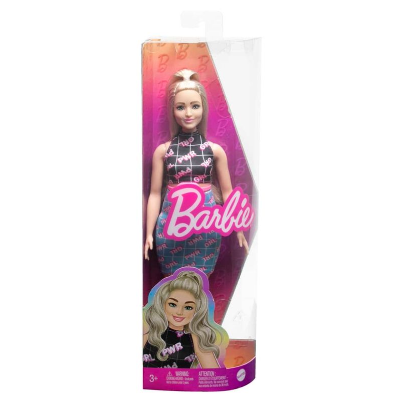 MATFBR37 202 - Boneca Barbie - Vestido de Impressao Girl Power - Fashionista - Mattel 2