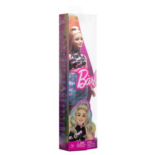 Boneca Barbie - Vestido de Impressão Girl Power - Fashionista - Mattel