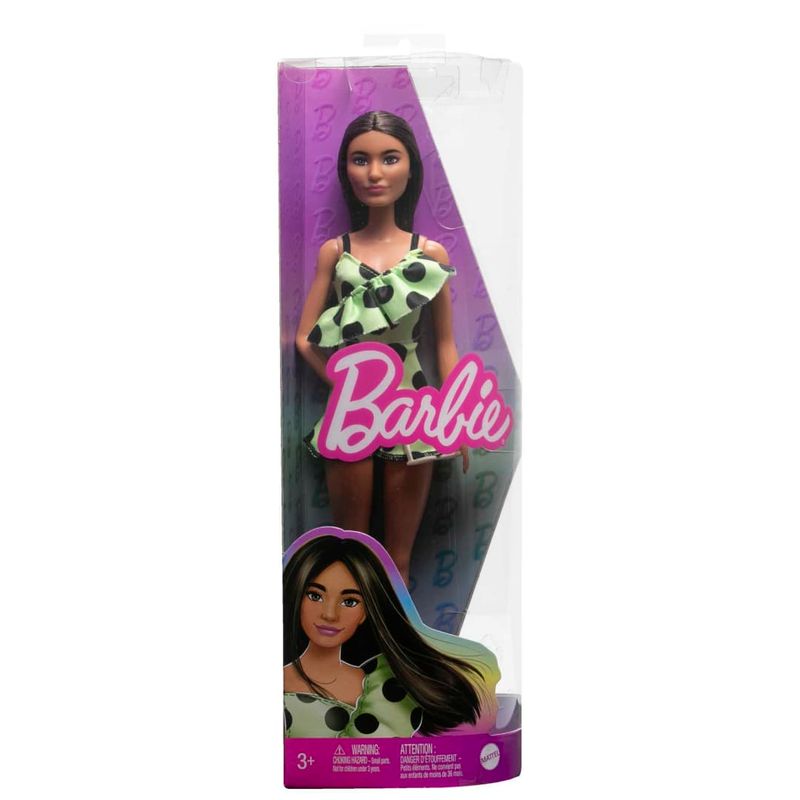 MATFBR37 200 - Boneca Barbie - Vestido Verde com Pontos - Fashionista - Mattel 2