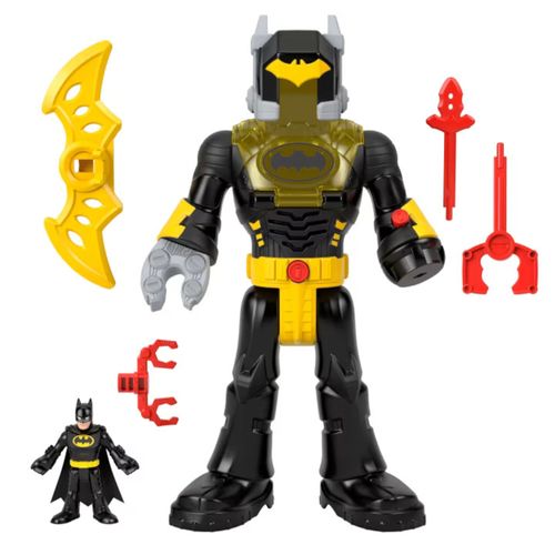 Boneco - Batman Insider e Robô Exoesqueleto com Luz e Som - Imaginext DC Super Friends - Fisher Price - Mattel