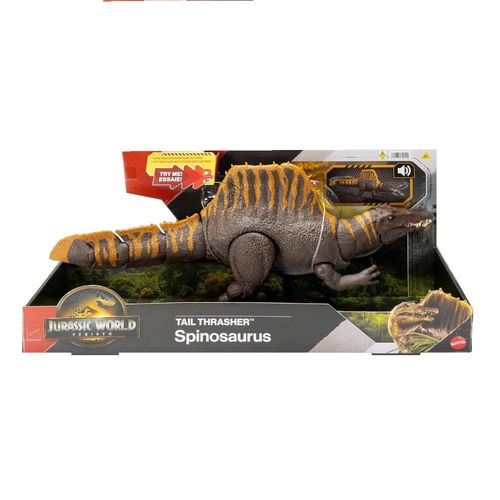 Dinossauro Articulado com Som - Jurassic World - Tail Thrasher - Spinosaurus - 56cm - Mattel