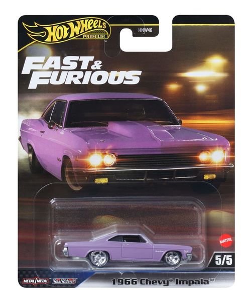 Carrinho Hot Wheels - Chevy Impala 1966 - Fast & Furious - 1:64 - Mattel