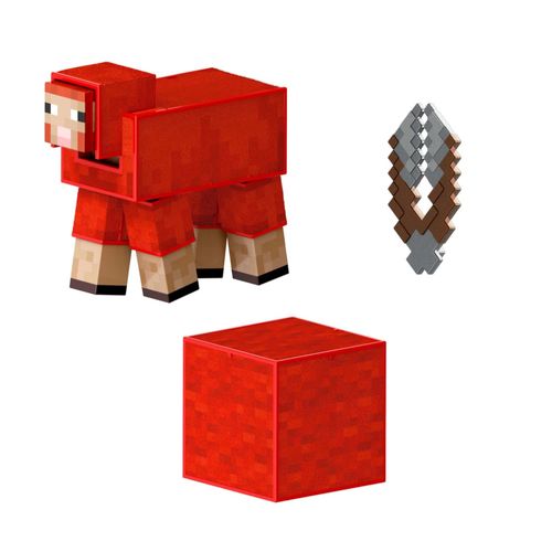 Conjunto Minecraft - Ovelha - Diamond Level - 8 cm - Mattel