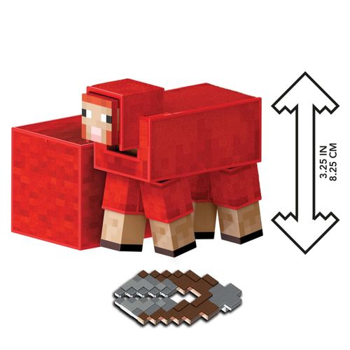 Conjunto Minecraft - Ovelha - Diamond Level - 8 cm - Mattel