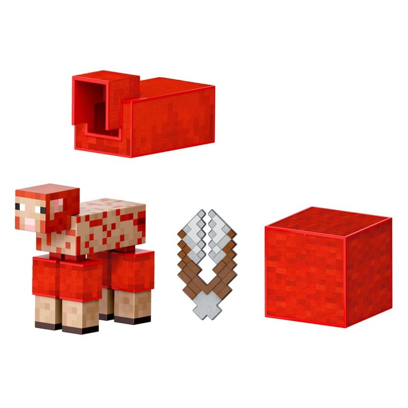 MATHLN39 JCV22 - Conjunto Minecraft - Ovelha - Diamond Level - 8 cm - Mattel 4