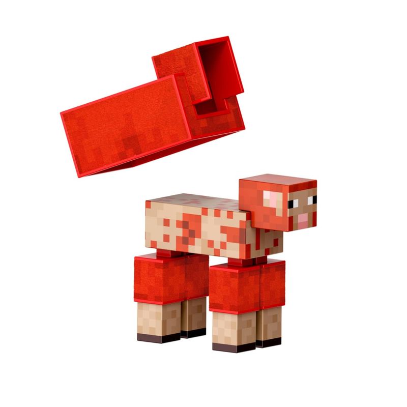 MATHLN39 JCV22 - Conjunto Minecraft - Ovelha - Diamond Level - 8 cm - Mattel 5