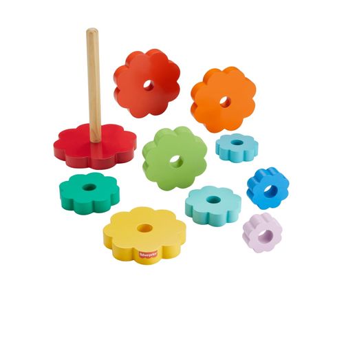 Brinquedo Infantil - Pirâmide de Anéis de Madeira - Fisher-Price