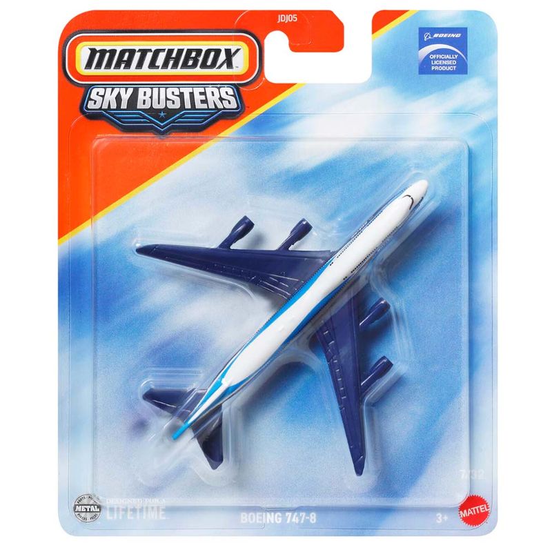 MATJDJ05 JCM89 - Miniatura Matchbox - Boeing 747-8 - Sky Busters - Mattel 1