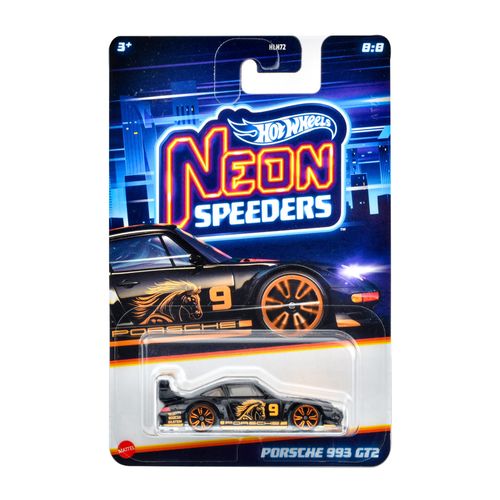 Carrinho Hot Wheels - Porsche 993 GT2 - Neon Speeders - 1:64 - Mattel