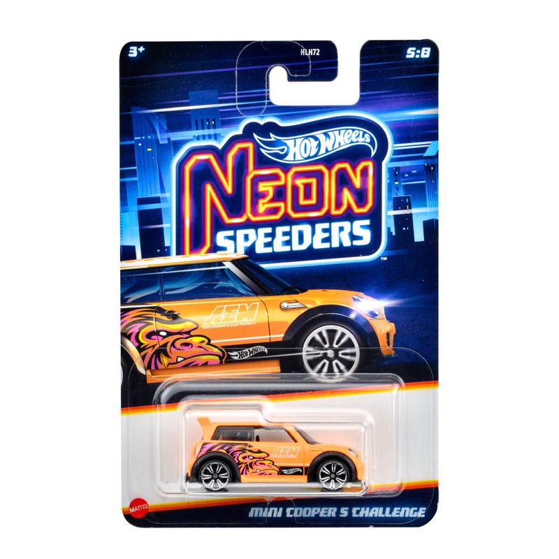 MATHLH72-JBY96---Carrinho-Hot-Wheels---Mini-Cooper-S-Challenge---Neon-Speeders---164---Mattel-1