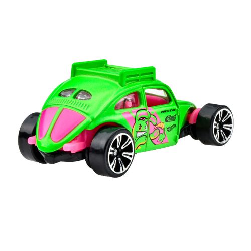Carrinho Hot Wheels - Volkswagen Beetle Custom - Neon Speeders - 1:64 - Mattel