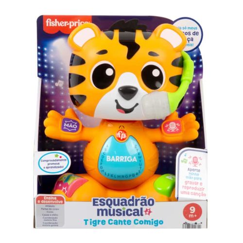 Esquadrão Musical - Tigre Cante Comigo - Fisher-price - Mattel