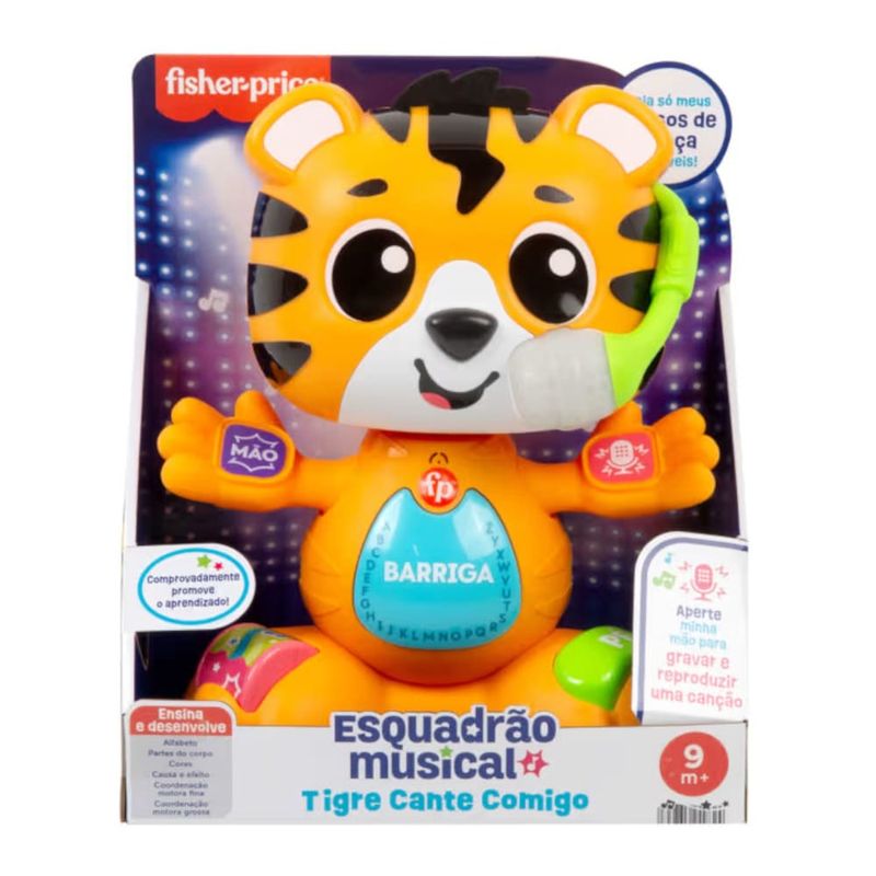 MATHYL13 - Esquadrao Musical - Tigre Cante Comigo - Fisher-price - Mattel 1