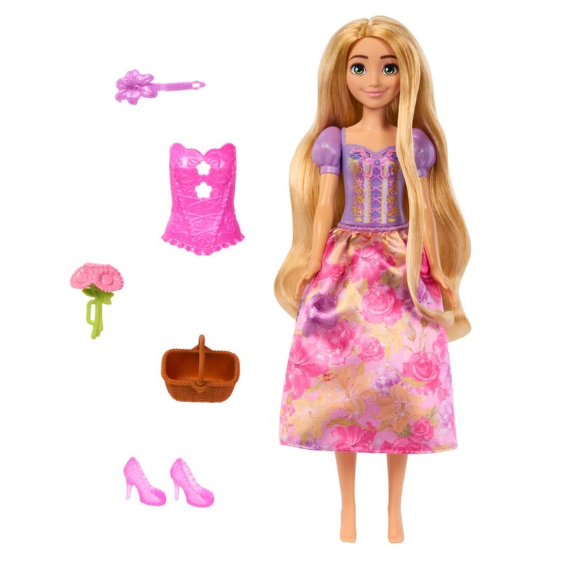 MATHTV86 - Boneca Princesa com Surpresas - Rapunzel - Spin - Reveal - Disney - Mattel 2