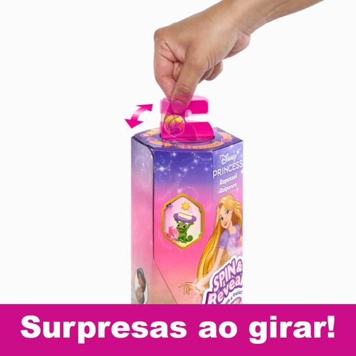 Boneca Princesa com Surpresas - Rapunzel - Spin & Reveal - Disney - Mattel