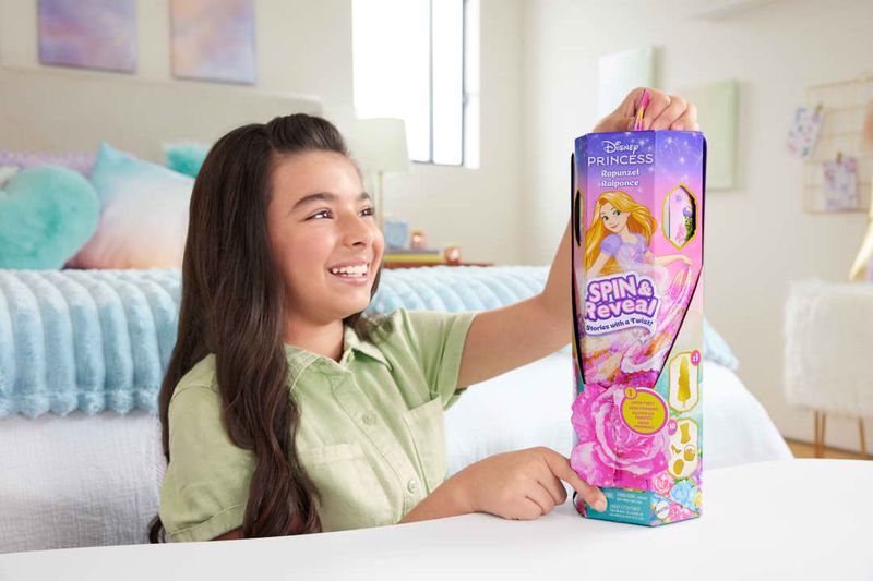 MATHTV86 - Boneca Princesa com Surpresas - Rapunzel - Spin - Reveal - Disney - Mattel 6