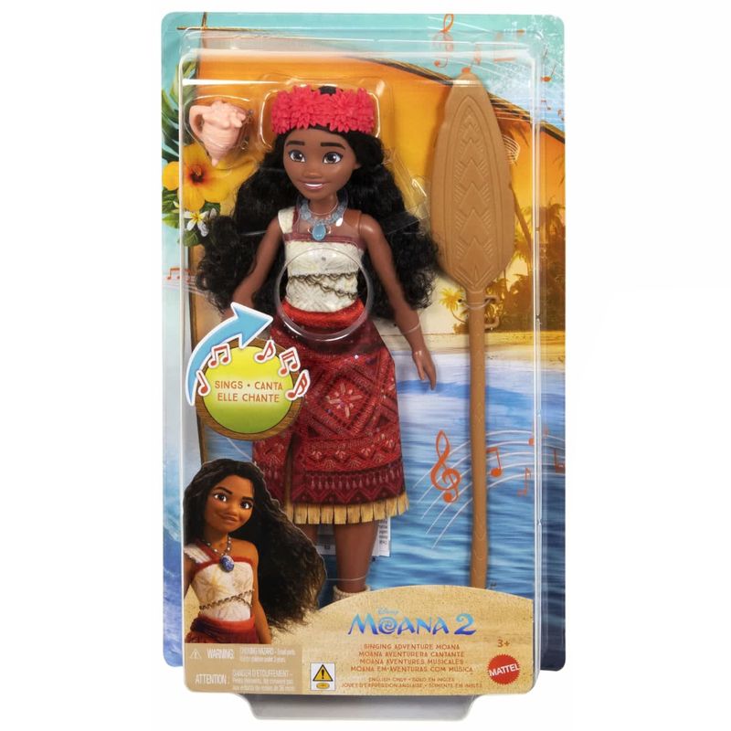 MATJBT38 - Boneca Princesas com Som - Moana em Aventuras com Musicas - Moana 2 - Disney - Mattel 2