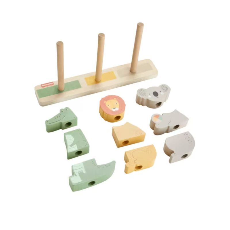 MATHXV04 - Animais Empilhaveis de Madeira - Fisher-Price - Mattel 2