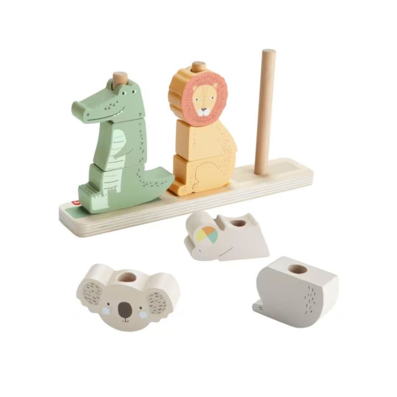 MATHXV04 - Animais Empilhaveis de Madeira - Fisher-Price - Mattel 4