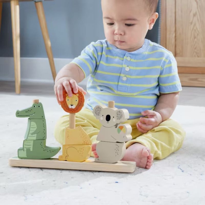 MATHXV04 - Animais Empilhaveis de Madeira - Fisher-Price - Mattel 5