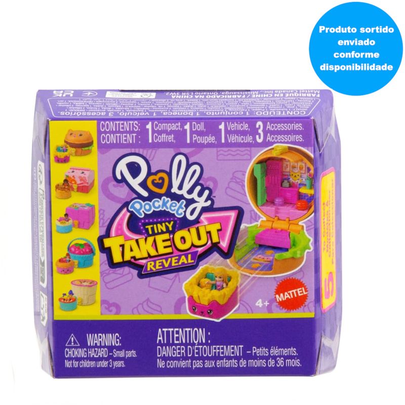 MATJCR44 - Mini Playset Surpresa Polly Pocket - Tiny Take Out Reveal - Sortido - Mattel 1