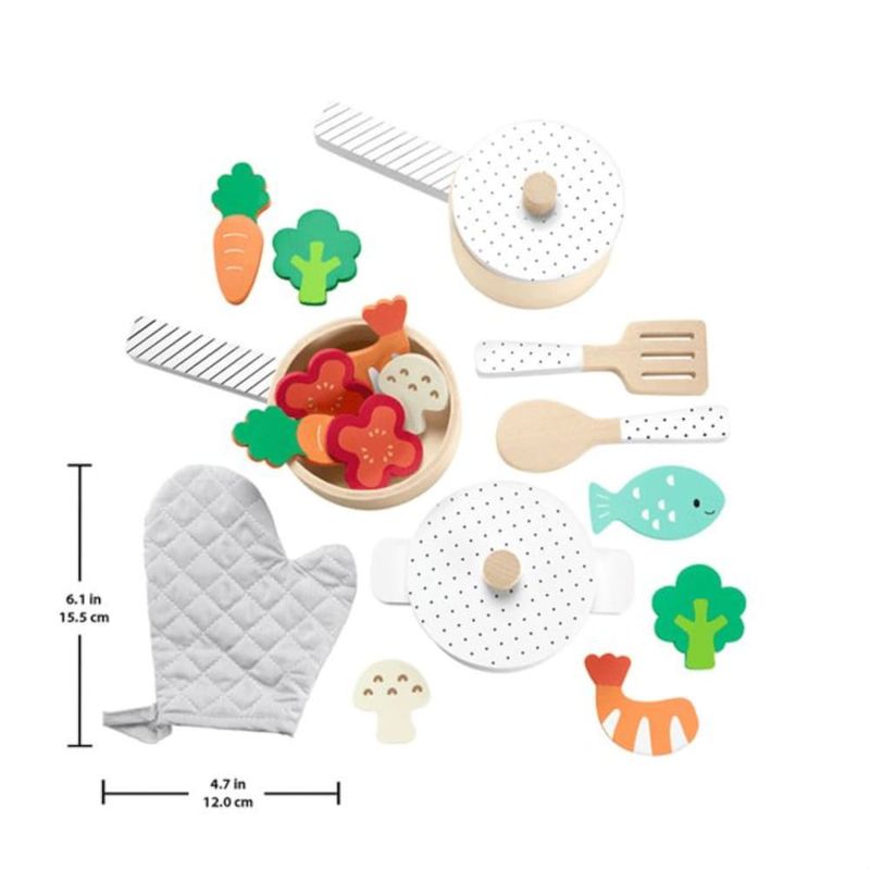 MATHXT83 - Conjunto de Panelas e Utensilios de Madeira - Cozinha de Brincar - Fisher-Price - Mattel 2