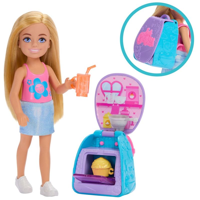 MATJBF46 - Mini Boneca Barbie - Mochila de Cupcakes - Chelsea - Mattel 4