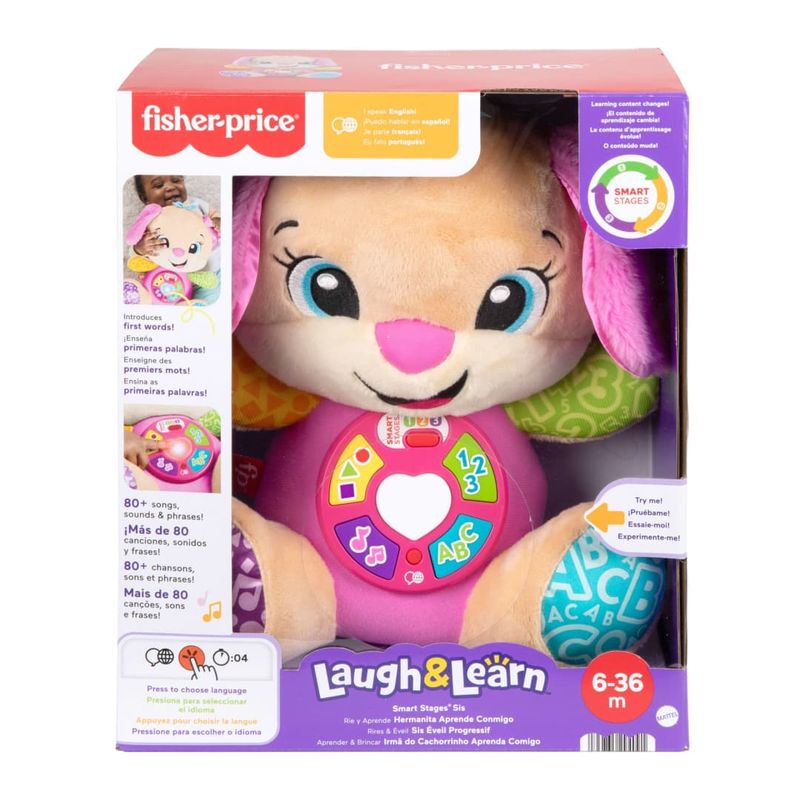 MATJFD30 - Pelucia Musical com Luz - Irma do Cachorrinho Aprende Comigo - Fisher-Price 2