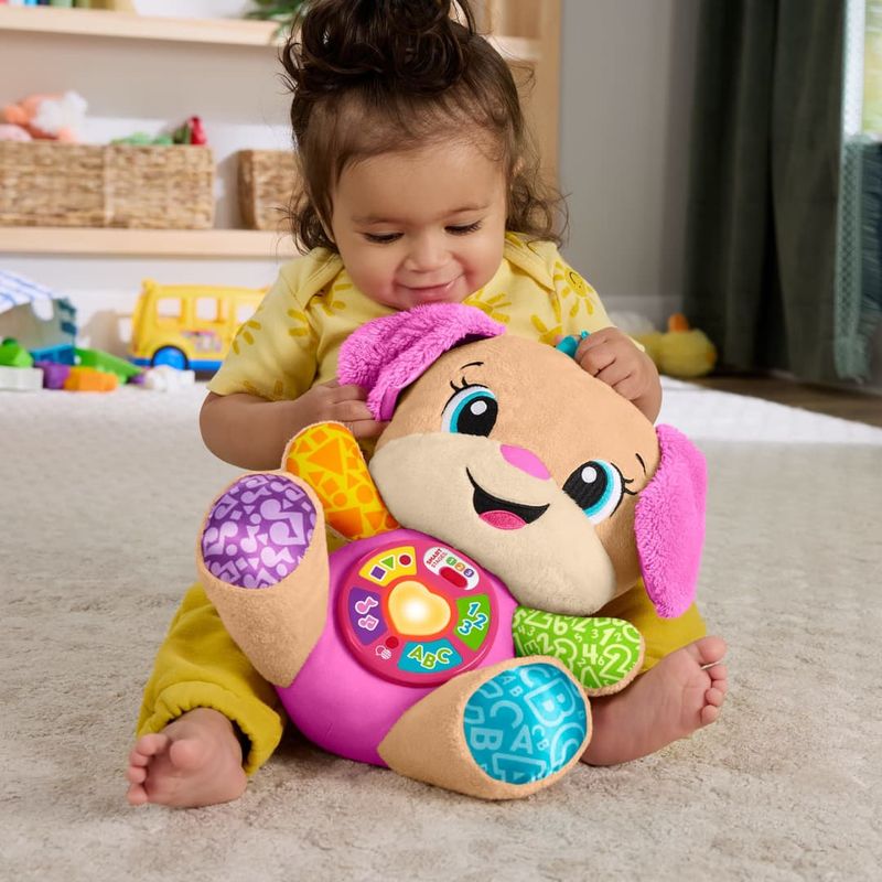 MATJFD30 - Pelucia Musical com Luz - Irma do Cachorrinho Aprende Comigo - Fisher-Price 5