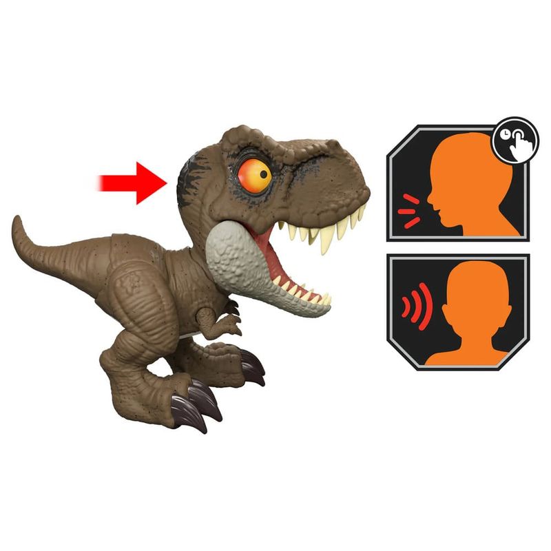 MATJCW01 - Dinossauro Articulado com Som - Jurassic Park - Tyrannosaurus Rex - 23cm - Mattel 4