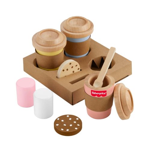 Conjunto Infantil - Meu Primeiro Cappuccino de Madeira - Fisher-Price