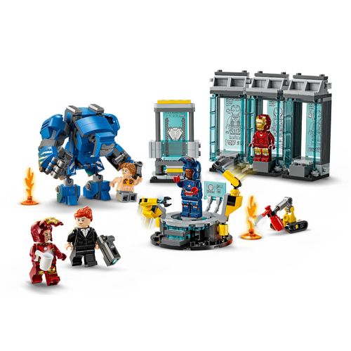 LEGO Marvel - Laboratório do Homem de Ferro: Salão de Armaduras - 384 Peças - 76315