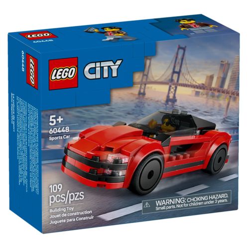 LEGO City - Carro Esportivo Vermelho - 109 Peças - 60448