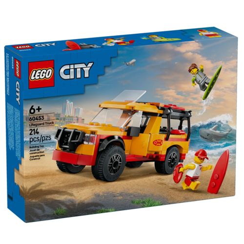LEGO City - Caminhão de Resgate de Praia Salva-Vidas - 214 Peças - 60453