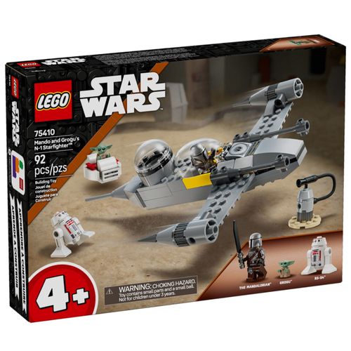 LEGO Star Wars - N-1 Starfighter de Mando e Grogu - 92 Peças - 75410