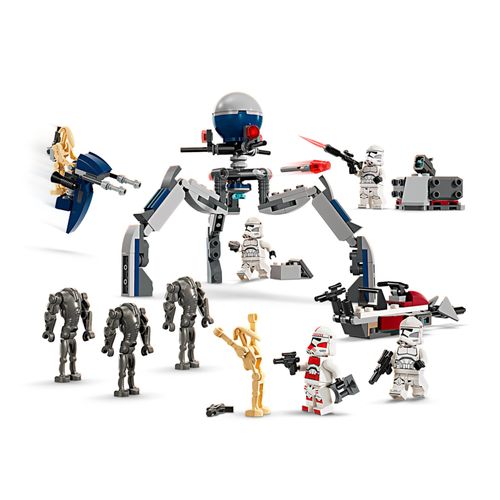 LEGO Star Wars - Pacote de Batalha de Soldado Clone e Droide de Batalha - 215 Peças - 75372
