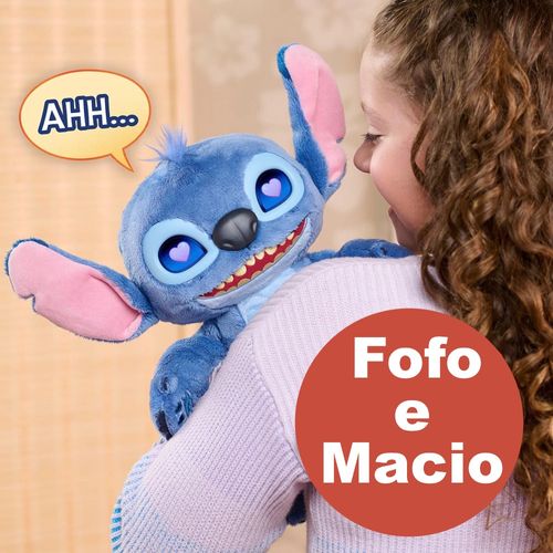 Pelúcia Interativa com Luz e Som - Stitch - Disney - Sunny