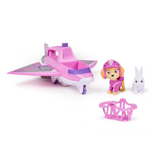 Veículo Roda Livre com Mini Figura - Jato de Resgate da Skye - Patrulha Canina - Sunny