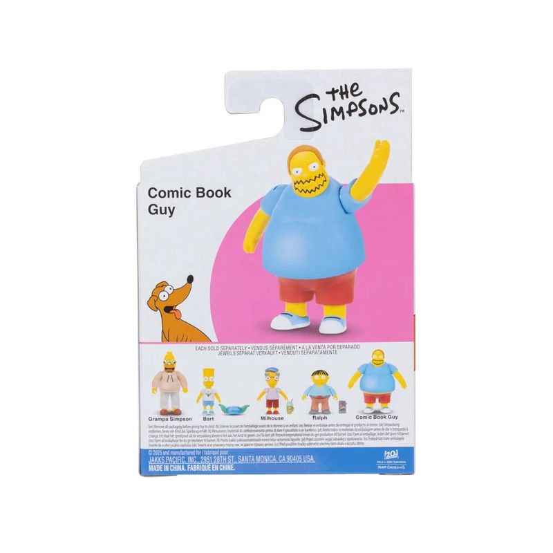 SUN4451 COMIC - Figura Simpsons - Cara dos Quadrinhos - 8 cm - Sunny 7