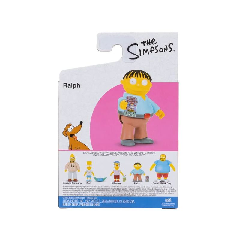 SUN4451 RALPH - Figura Simpsons - Ralph Wiggum - 6 cm - Sunny 7