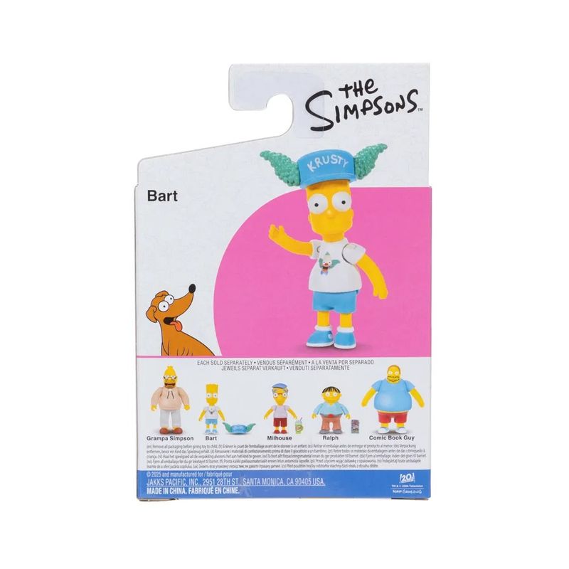 SUN4451 BART - Figura Simpsons - Bart Fa do Krusty - 5 cm - Sunny 8